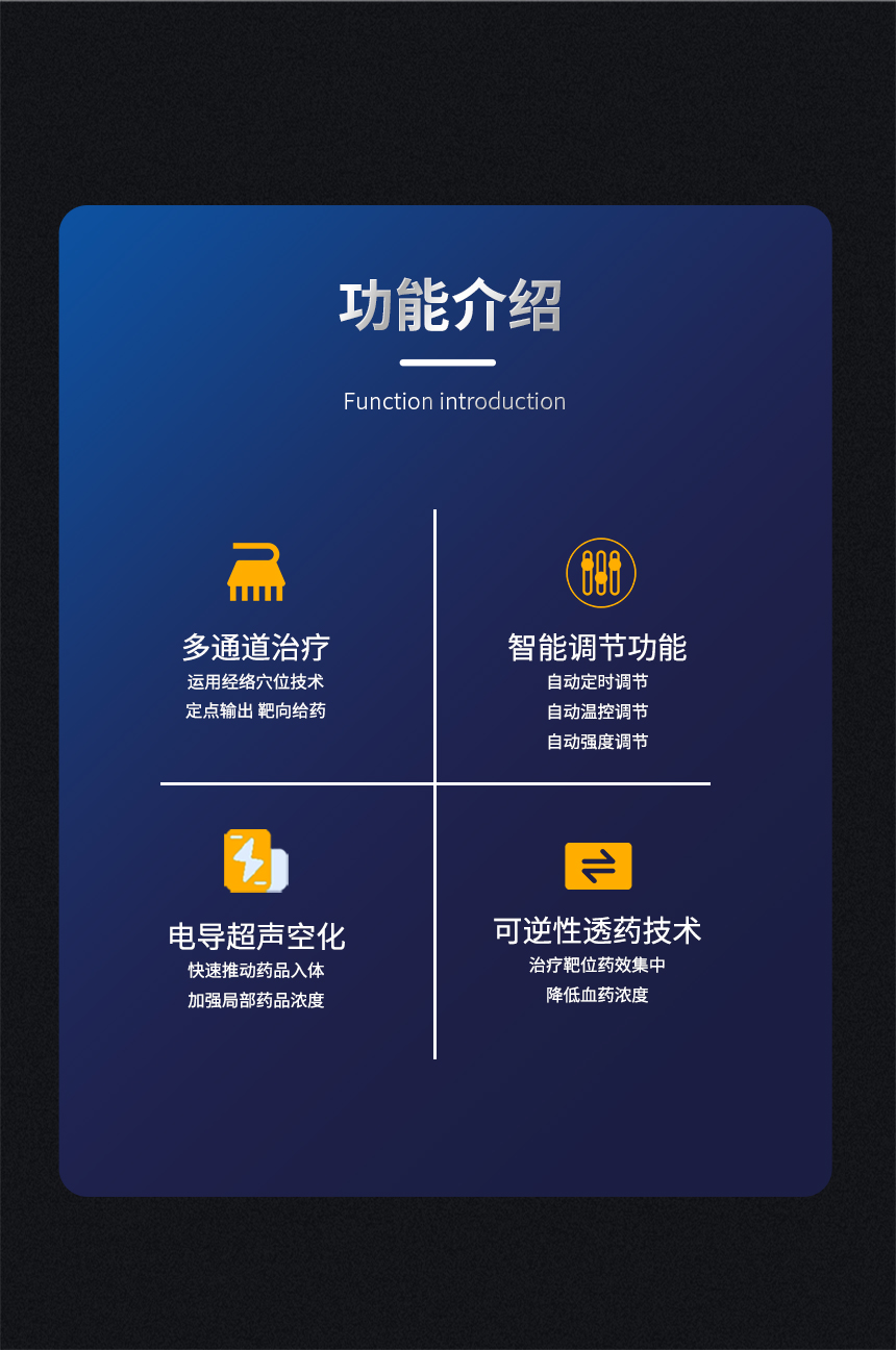 浦雷星台式多通道超声透药治疗系统