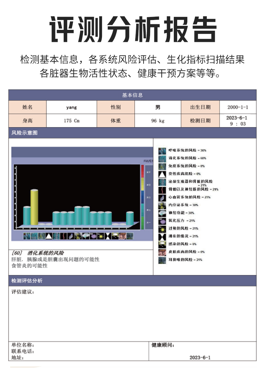 人体电阻抗评测分析系统